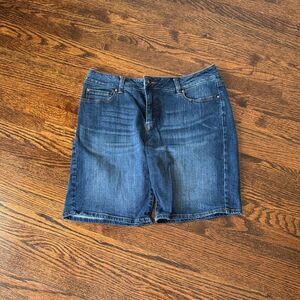 Denver Hayes Dark Blue Denim Skirt